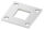 Ankerplatte, 92x92x6mm, 4x 13mm und 1x 40,2x40,2mm Bohrung, mit Längsschliff, V2A