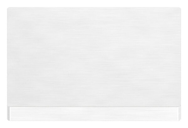 Ankerplatte, 100x100x10mm, mit Längsschliff, V2A