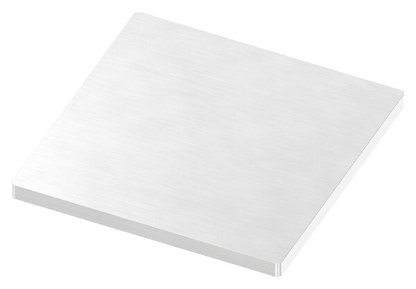 Ankerplatte, 100x100x6mm, mit Längsschliff, V2A