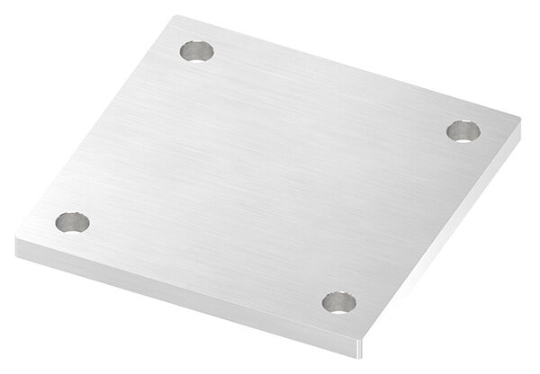 Ankerplatte, 150x150x10mm, 4x 13mm Bohrung, mit...