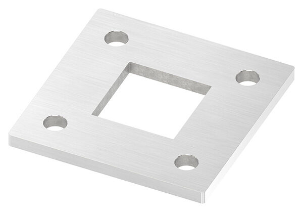 Ankerplatte, 120x120x8mm, 4x 13mm und 1x 50,2x50,2mm...