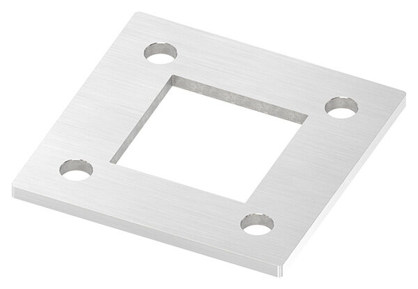 Ankerplatte, 120x120x6mm, 4x 13mm und 1x 60,2x60,2mm...