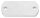 Ankerplatte, 150x100x8mm, 2x 13x20mm Langloch, mit Längsschliff, V2A