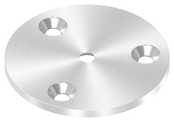 Ronde, Ø 70x4mm, 3x 6,5mm Bohrung gesenkt und 1x...