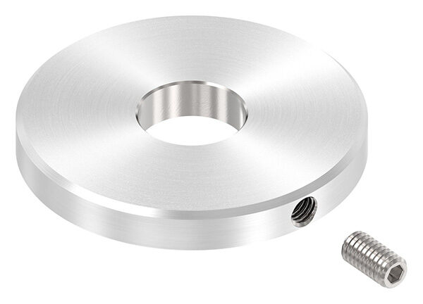 Abdeckscheibe 40x5mm, mit Fase, Bohrung mittig 12,3mm,...