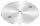 Ronde, Ø 70x4mm, 2x 6,5mm und 1x 6,5mm Bohrung (gesenkt), mit Rundschliff, V2A