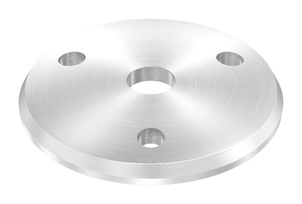 Ronde, Ø 58x4mm, gewölbt, 3x 6,5mm und 1x...