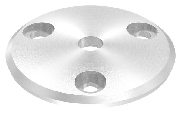 Ronde, Ø 68x5mm, gewölbt, 3x 6,5mm Bohrungen...