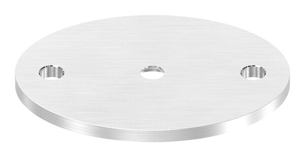 Ronde oval, 75x55x4mm, 2x 6,5mm Bohrungen und 1x 10mm...