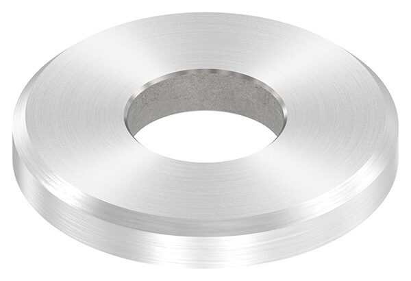 Ronde, Ø 30x4mm, 1x 12,2mm Bohrung mittig, mit Rundschliff und Fase, V2A
