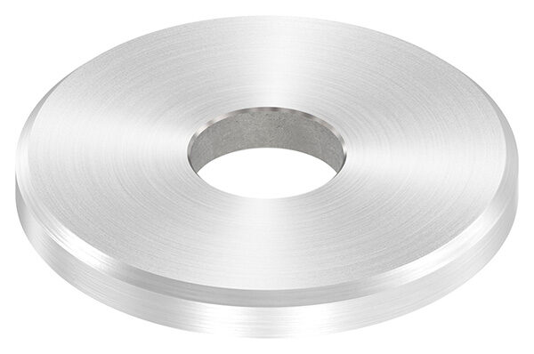 Ronde, Ø 40x4mm, 1x 12,2mm Bohrung mittig, mit Rundschliff und Fase, V2A
