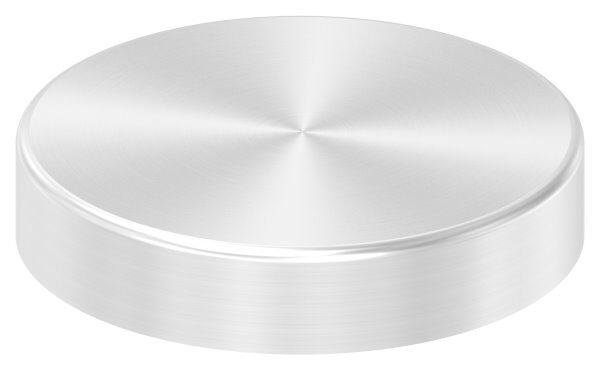 Abdeckrosette, 125x25mm, ohne Bohrung, t: 1mm, geschliffen Korn 240, V4A