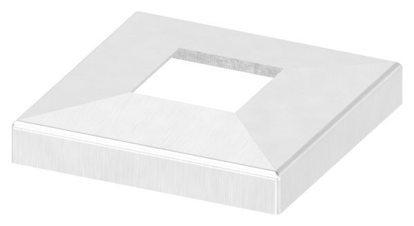 Abdeckrosette quadratisch, 129x129x25mm, mit Bohrung...