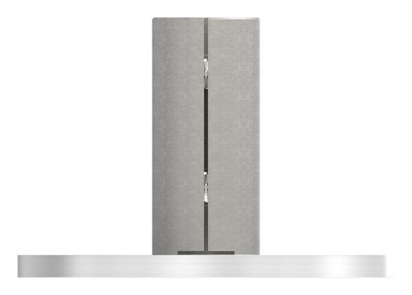 Wand- und Bodenanker, Patte 100x6mm mit 3x 11mm Bohrung, für 33,7x2,5mm 
mit Klemmschrauben, V2A
