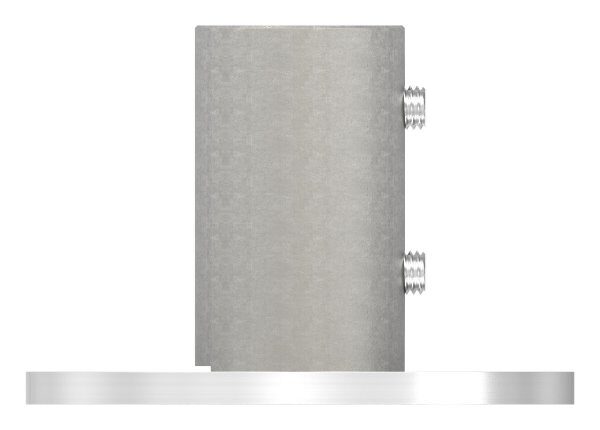 Wand- und Bodenanker, Patte 100x6mm, mit 3x 11mm Bohrung, für 42,4x2,0mm 
mit Klemmschrauben, V2A