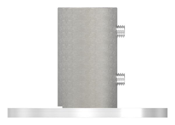 Wand- und Bodenanker, Patte 100x6mm, mit 3x 11mm Bohrung, für 42,4x2,5mm 
mit Klemmschrauben, V2A
