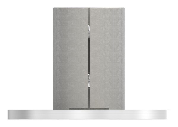 Wand- und Bodenanker, Patte 100x6mm, mit 3x 11mm Bohrung, für 48,3x2,0mm 
mit Klemmschrauben, V2A