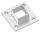 Wand- u. Bodenanker Rohr 40x40mm, mit 4x 6,5mm Bohrung gesenkt, V4A
