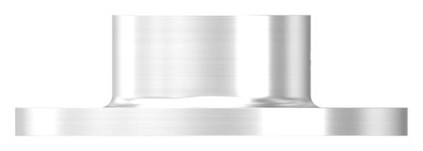 Wand- und Bodenanker für Rohr 26,9mm, Ronde Ø 65mm mit 3x 5,5mm Bohrung gesenkt, mit seitlicher Madenschraube, V2A