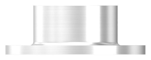 Wand- und Bodenanker für Rohr 40,0mm, Ronde Ø 80mm mit 3x 6,5mm Bohrung gesenkt, mit seitlicher Madenschraube, V2A