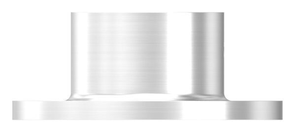 Wand- und Bodenanker für Rohr 33,7mm, Ronde Ø 70mm mit 3x 5,5mm Bohrung gesenkt, mit seitlicher Madenschraube, V2A