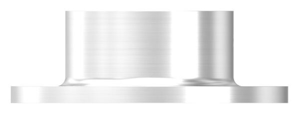 Wand- und Bodenanker für Rohr 48,3mm, Ronde Ø 90mm mit 3x 6,5mm Bohrung gesenkt, mit seitlicher Madenschraube, V2A