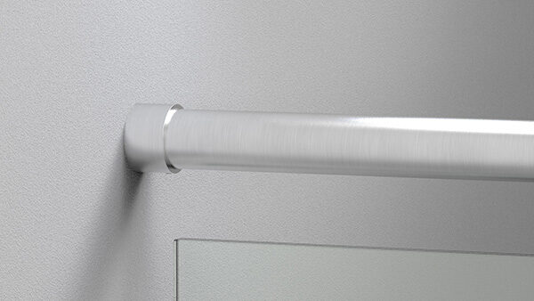 Wandbefestigung für Rohr 42,4mm, zum Klemmen des Rohres, V2A