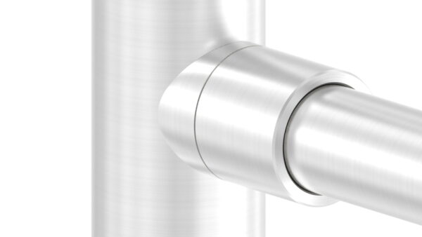 Befestigung für Rohr 26,9mm an 42,4mm Rohr, zum Klemmen des Rohres, V2A
