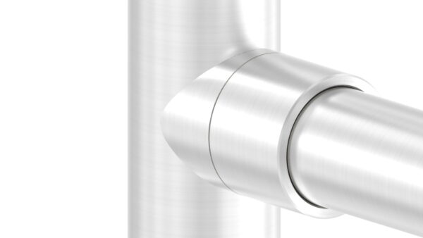 Befestigung für Rohr 33,7mm an 42,4mm Rohr, zum Klemmen des Rohres, V2A