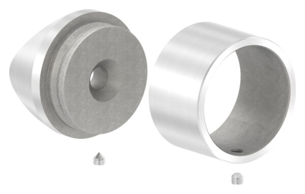 Befestigung für Rohr 42,4mm an 42,4mm Rohr, V2A