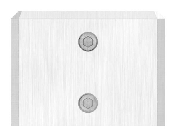 Wandbefestigung für Quadratrohr 30x30mm, zum Klemmen des Rohres, V2A