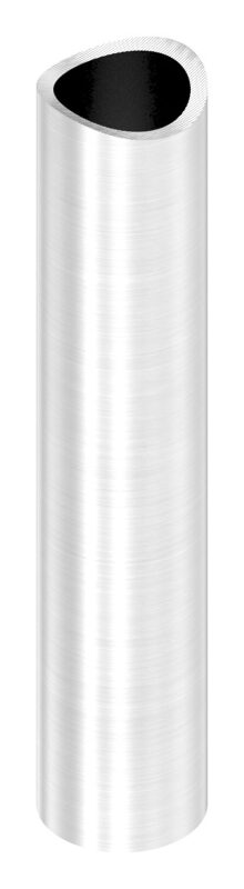 Distanzhülse, L: 100mm, einseitig ausgefräst für Rohr 42,4mm, V2A