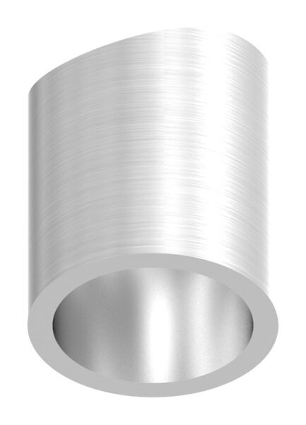 Distanzhülse, L: 20mm, einseitig ausgefräst für Rohr 42,4mm, V2A