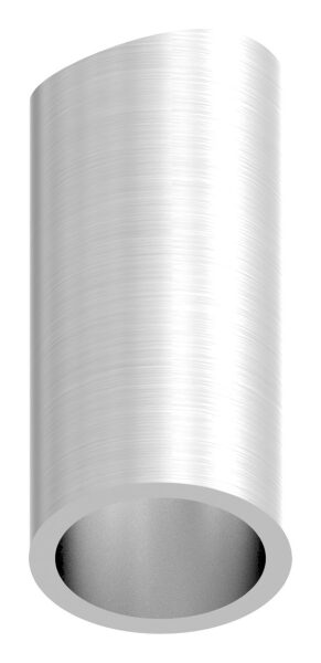 Distanzhülse, L: 40mm, einseitig ausgefräst für Rohr 42,4mm, V2A
