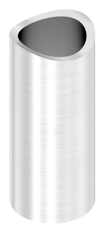 Distanzhülse, L: 45mm, einseitig ausgefräst für Rohr 42,4mm, V2A