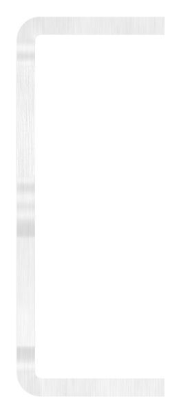 Wandbefestigung für Rohr 42,4mm, Platte 130x110x6mm, Wandabstand  30mm, zum Anschweißen, V2A