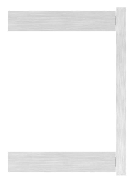 Wandbefestigung für Geländerpfosten zum Spannen, Platte 130x55x8mm, mit 2x Langloch 13x20mm, Wandabstand 47,5mm, für Rohr 40x40mm, V2A