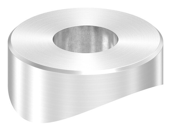 Ausgleichsstück für Rohr 33,7mm, Ø 25mm mit Bohrung 10,5mm, V2A