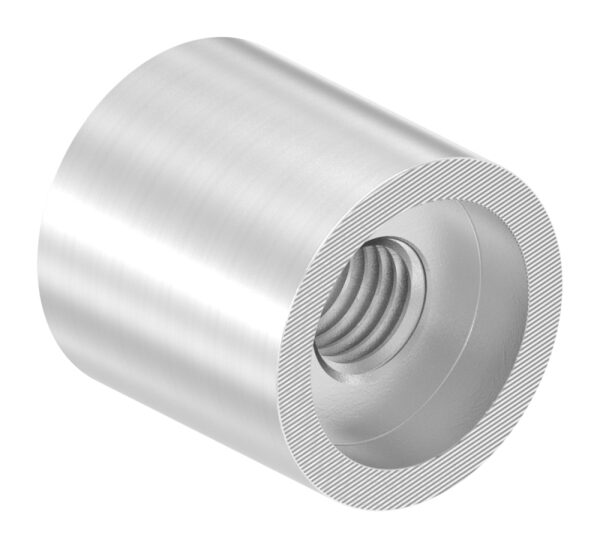 Wandhalter beide Seiten flach, Länge 25mm, mit M10 Innengewinde, V2A