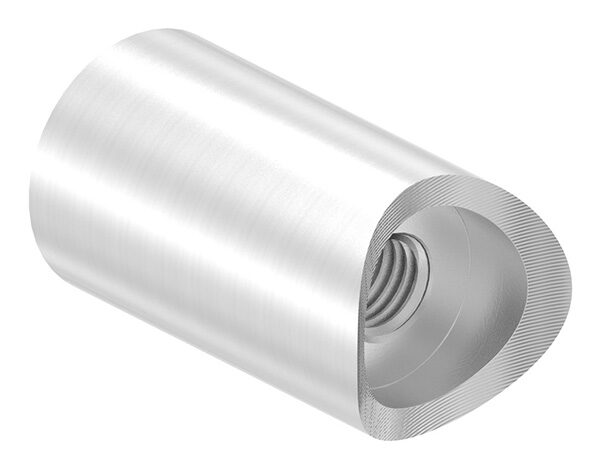 Wandhalter für Rohr 33,7mm, L: 40mm, mit M10 Innengewinde, V2A