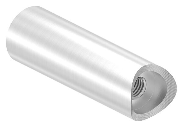 Wandhalter für Rohr 33,7mm, L: 75mm, mit M10 Innengewinde, V2A