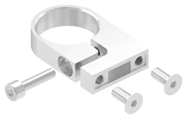 Spannring für Rohr 42,4mm, Wandabstand: 35mm, Lochabstand 35mm, V2A