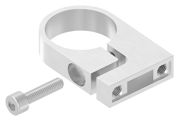 Spannring für Rohr 42,4mm, Wandabstand: 35mm, Lochabstand 35mm, V2A