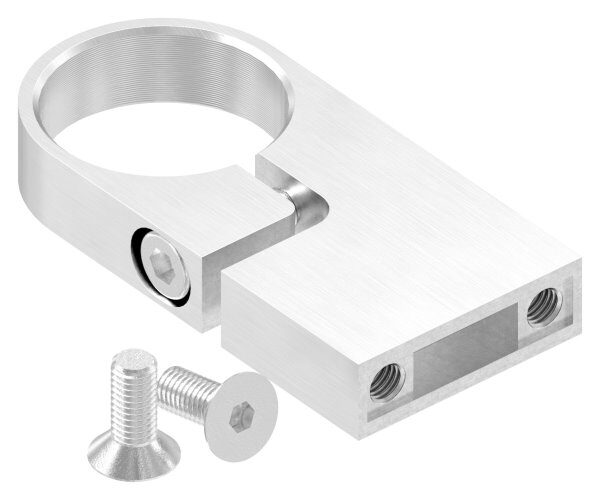Spannring für Rohr 42,4mm, Wandabstand: 60mm, Lochabstand 35mm, V2A