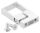 Spannring für Rohr 40x40mm, Wandabstand: 40mm, Lochabstand 30mm, V2A