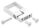 Spannring für Rohr 40x40mm, Wandabstand: 40mm, Lochabstand 30mm, V2A
