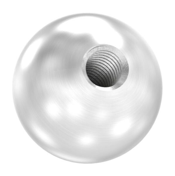 Vollkugel, Ø 20mm, mit Gewinde M6, geschliffen, V2A