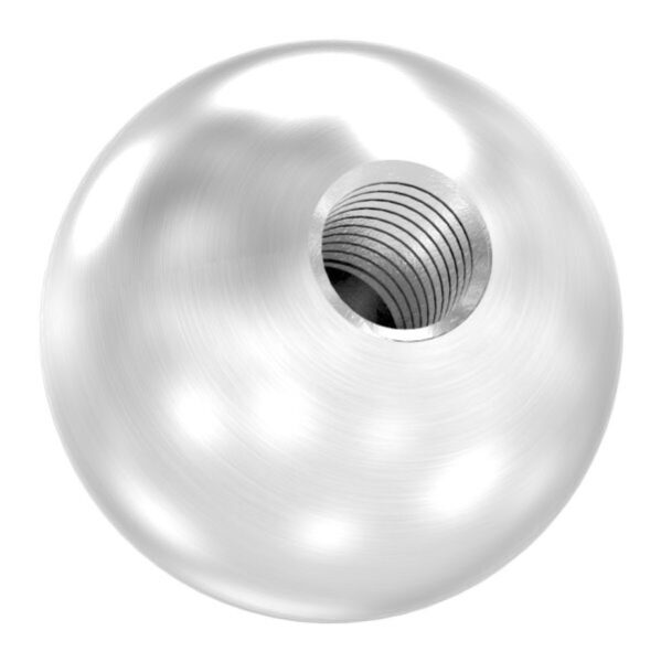 Vollkugel, Ø 25mm, mit Gewinde M8, geschliffen, V2A