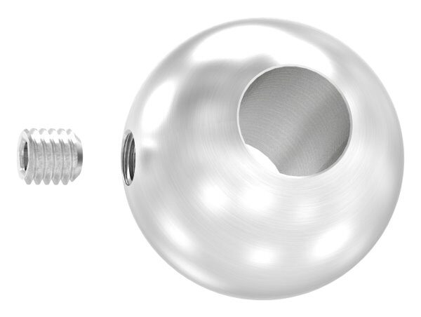 Vollkugel, Ø 30mm, mit Durchgangsbohrung 12,2mm...