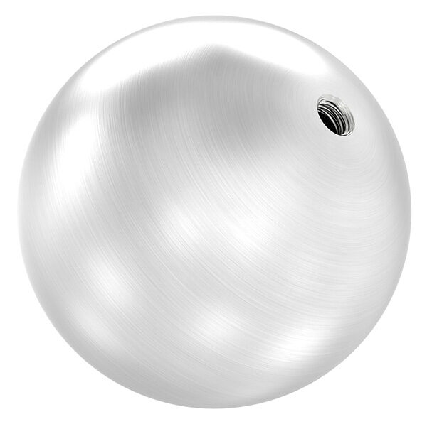 Hohlkugel, Ø 70mm mit Gewinde M8, Wandstärke 2mm, geschliffen, V2A